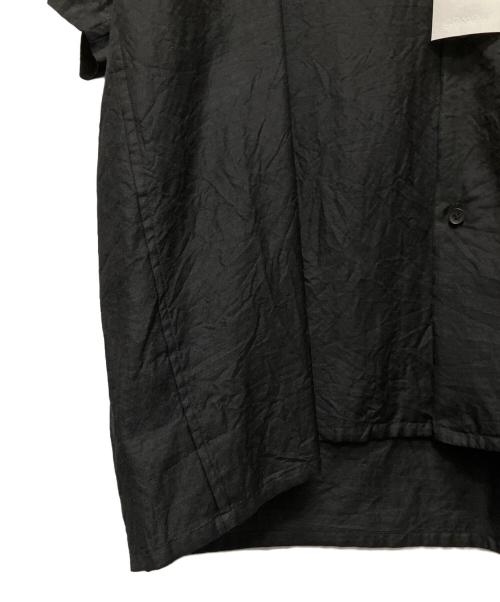 COMOLI（コモリ）COMOLI (コモリ) 24SS ウールシルク 半袖オープンカラーシャツ チャコール サイズ:2の古着・服飾アイテム