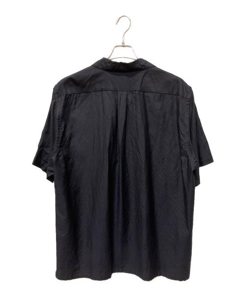 COMOLI（コモリ）COMOLI (コモリ) 24SS ウールシルク 半袖オープンカラーシャツ ネイビー サイズ:2の古着・服飾アイテム