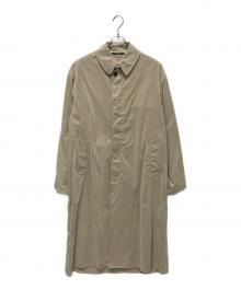 Maison Margiela1 10（メゾンマルジェラ1 10）の古着「ピーチコットントレンチコート」｜ベージュ
