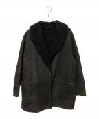 COMOLIコモリ）の古着「シープスキン ショールカラーコート」｜ブラウン