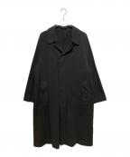 COMOLIコモリ）の古着「24AW 製品染 バルカラーコート」｜ブラック