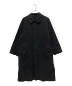 COMOLIコモリ）の古着「24AW 製品染 バルカラーコート」｜ブラック