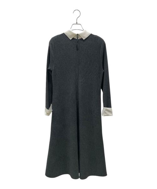FOXEY（フォクシー）FOXEY (フォクシー) Knit Dress “Audrey”/ニットワンピース グレー サイズ:38の古着・服飾アイテム