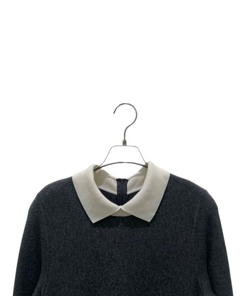 FOXEY（フォクシー）FOXEY (フォクシー) Knit Dress “Audrey”/ニットワンピース グレー サイズ:38の古着・服飾アイテム