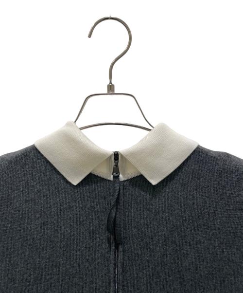 FOXEY（フォクシー）FOXEY (フォクシー) Knit Dress “Audrey”/ニットワンピース グレー サイズ:38の古着・服飾アイテム