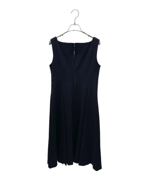 FOXEY NEWYORK（フォクシーニューヨーク）FOXEY NEWYORK (フォクシーニューヨーク) ノースリーブワンピース ネイビー サイズ:40の古着・服飾アイテム