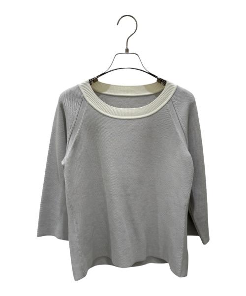 FOXEY（フォクシー）FOXEY (フォクシー) ニットプルオーバー グレー サイズ:40の古着・服飾アイテム