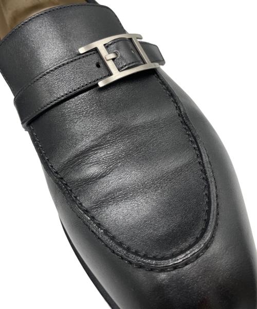 HERMES（エルメス）HERMES (エルメス) モントレーレザーローファー ブラック サイズ:40 1/2の古着・服飾アイテム
