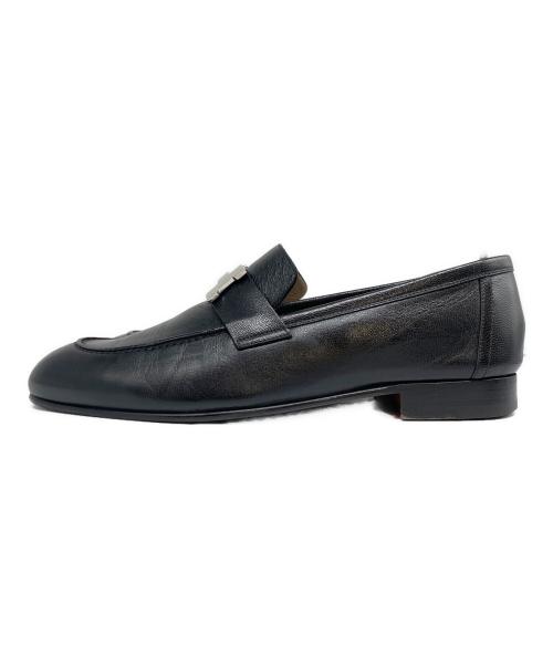 HERMES（エルメス）HERMES (エルメス) モカシン《パリ》 ブラック サイズ:41の古着・服飾アイテム