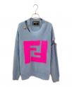）の古着「Cut Out Jumper ニット」｜スカイブルー