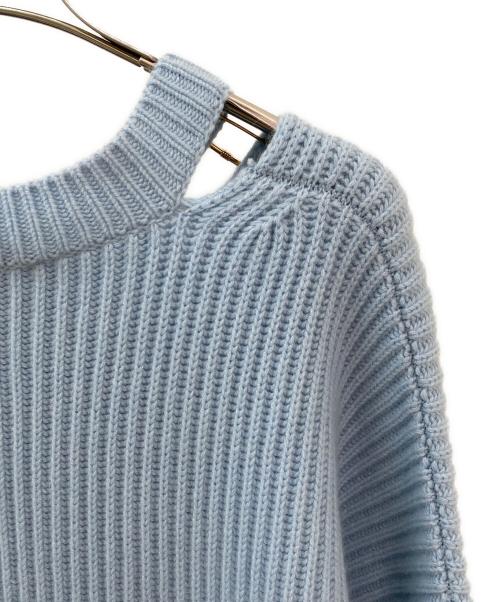 FENDI（フェンディ）FENDI (フェンディ) VERSACE (ヴェルサーチェ) Cut Out Jumper ニット スカイブルー サイズ:44の古着・服飾アイテム