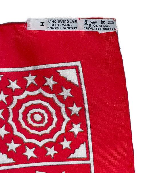HERMES（エルメス）HERMES (エルメス) カレ90《EARLY AMERICA （古き良きアメリカ）》 レッド×ホワイト サイズ:90の古着・服飾アイテム