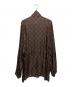 GUCCI (グッチ) GGスプリーム ロゴ ジップアップジャケット ブラウン サイズ:M：90000円
