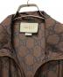 中古・古着 GUCCI (グッチ) GGスプリーム ロゴ ジップアップジャケット ブラウン サイズ:M：90000円