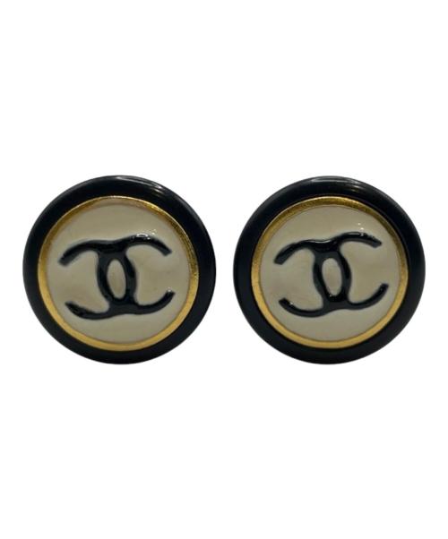 CHANEL（シャネル）CHANEL (シャネル) ココマークイヤリング ブラック×ホワイトの古着・服飾アイテム