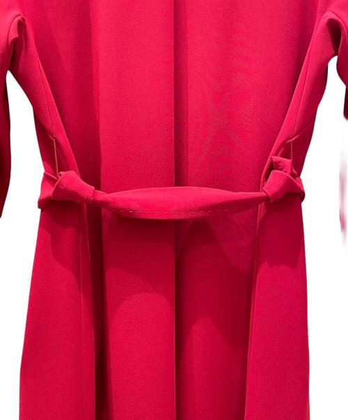 MaxMara（マックスマーラ）MaxMara (マックスマーラ) テーラードカラー ガウン ロング コート レッド サイズ:38の古着・服飾アイテム