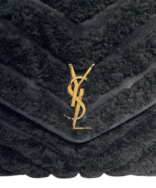Saint Laurent Paris（サンローランパリ）Saint Laurent Paris (サンローランパリ) ルルファー チェーンショルダーバッグ ブラックの古着・服飾アイテム