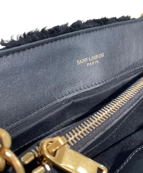 Saint Laurent Paris（サンローランパリ）Saint Laurent Paris (サンローランパリ) ルルファー チェーンショルダーバッグ ブラックの古着・服飾アイテム
