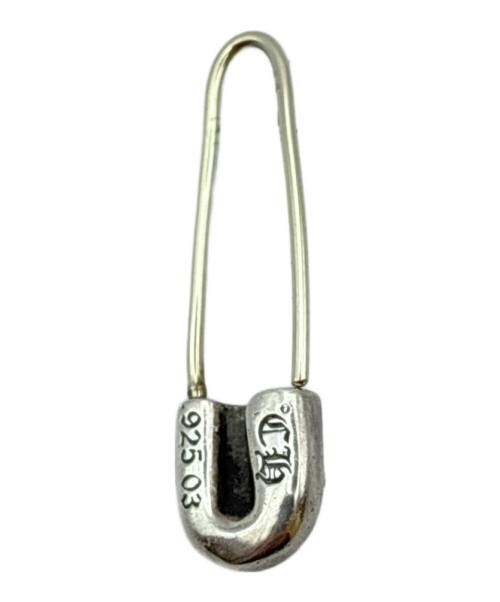 CHROME HEARTS（クロムハーツ）CHROME HEARTS (クロムハーツ) Safety Pin CH Plus Small Earring/セーフティーピンCHプラススモールピアス シルバーの古着・服飾アイテム