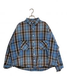 SAINT MICHAEL（セントマイケル）の古着「FRANNEL SHIRT」｜ブルー