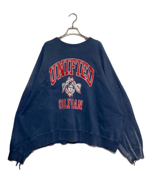 SAINT MICHAEL（セントマイケル）SAINT MICHAEL (セントマイケル) CREW SWT/UNIFIED ブルー サイズ:Lの古着・服飾アイテム