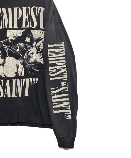 SAINT MICHAEL（セントマイケル）SAINT MICHAEL (セントマイケル) LS TEE TEMPEST グレー サイズ:Mの古着・服飾アイテム