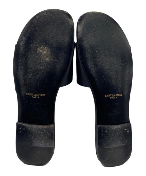 Saint Laurent Paris（サンローランパリ）Saint Laurent Paris (サンローランパリ) テイル 05 スライド サンダル ブラック サイズ:43の古着・服飾アイテム