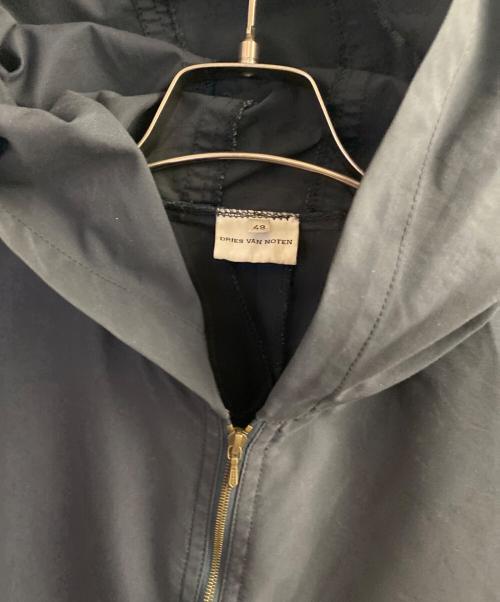 DRIES VAN NOTEN（ドリスヴァンノッテン）DRIES VAN NOTEN (ドリスヴァンノッテン) High-Density Cotton Anorak ネイビー サイズ:48の古着・服飾アイテム