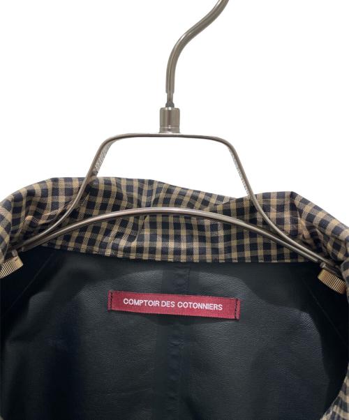 Comptoir des Cotonniers（コントワー・デ・コトニエ）Comptoir des Cotonniers (コントワー・デ・コトニエ) ブロックテックコート ブラウン×ブラック サイズ:9の古着・服飾アイテム