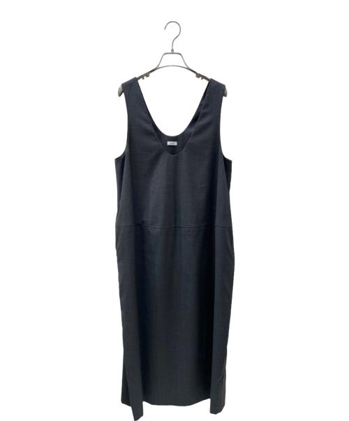LOEFF（ロエフ）LOEFF (ロエフ) トロピカルウール バルーン ドレス グレー サイズ:1の古着・服飾アイテム
