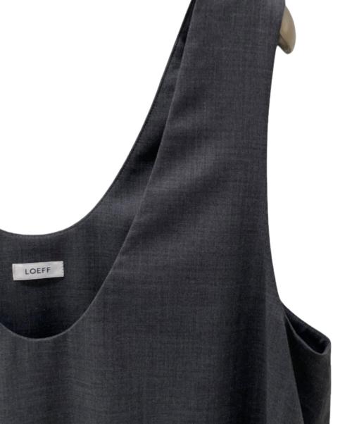 LOEFF（ロエフ）LOEFF (ロエフ) トロピカルウール バルーン ドレス グレー サイズ:1の古着・服飾アイテム