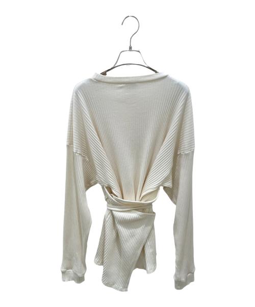 BASERANGE（ベースレンジ）BASERANGE (ベースレンジ) ロングスリーブプルオーバーカットソー ホワイト サイズ:Sの古着・服飾アイテム