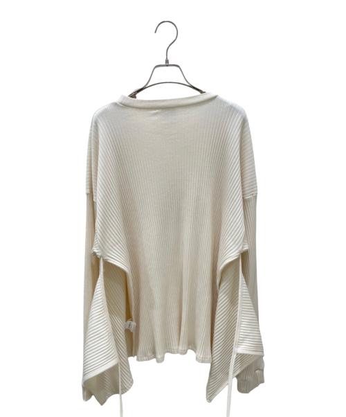 BASERANGE（ベースレンジ）BASERANGE (ベースレンジ) ロングスリーブプルオーバーカットソー ホワイト サイズ:Sの古着・服飾アイテム