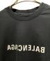 中古・古着 BALENCIAGA (バレンシアガ) ミラープリントロゴTシャツ/612966TNVR21070 ブラック サイズ:XL：55000円