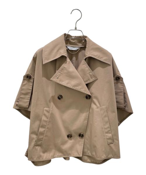 MaxMara（マックスマーラ）MaxMara (マックスマーラ) ピュアコットンケープ ベージュ サイズ:Freeの古着・服飾アイテム