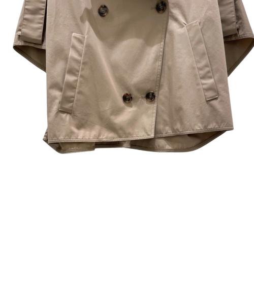 MaxMara（マックスマーラ）MaxMara (マックスマーラ) ピュアコットンケープ ベージュ サイズ:Freeの古着・服飾アイテム