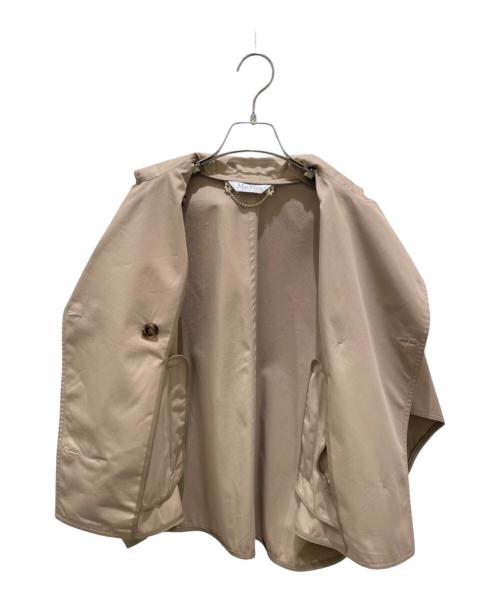 MaxMara（マックスマーラ）MaxMara (マックスマーラ) ピュアコットンケープ ベージュ サイズ:Freeの古着・服飾アイテム