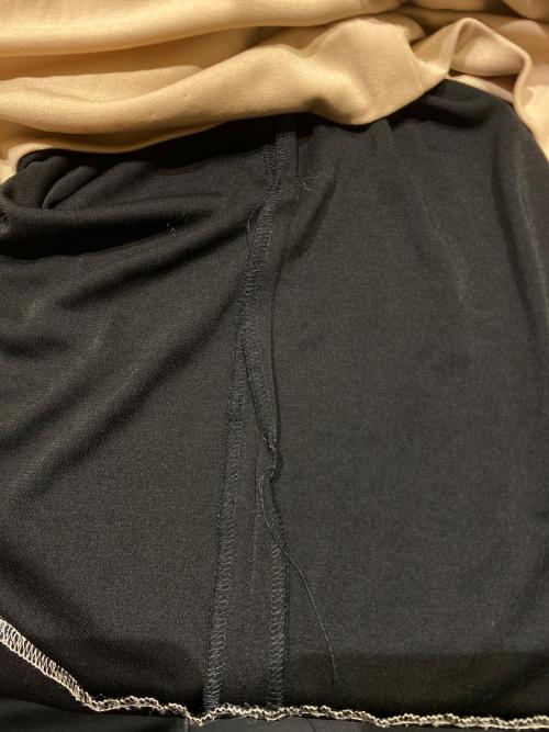 LEONARD（レオナール）LEONARD (レオナール) ノースリーブワンピース ブラック×ベージュ サイズ:38の古着・服飾アイテム