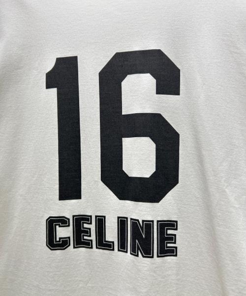 CELINE（セリーヌ）CELINE (セリーヌ) 16 Loose Print Long Sleeve T-Shirt/16 ルーズ プリント ロングスリーブ 長袖Tシャツ/2X86N507Z.01OB ホワイト サイズ:Sの古着・服飾アイテム
