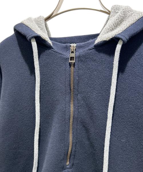 LOEWE（ロエベ）LOEWE (ロエベ) カシミヤ ハーフジップ カシミヤニット プルオーバー/Cashmere Half Zip Knit Pullover/H526Y25X46 ネイビー サイズ:Mの古着・服飾アイテム