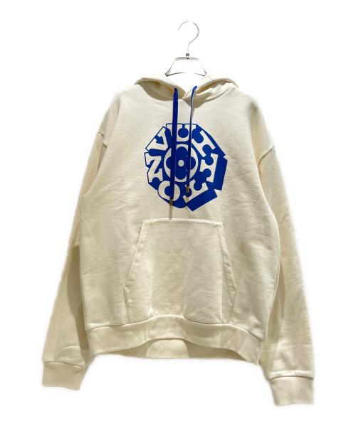 LOUIS VUITTON（ルイ ヴィトン）LOUIS VUITTON (ルイ ヴィトン) プリント シグネチャー フーディ/ HTY92WFWC アイボリー サイズ:Sの古着・服飾アイテム
