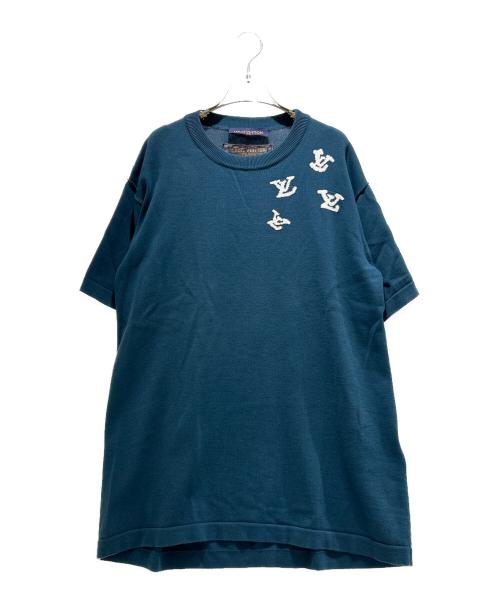 LOUIS VUITTON（ルイ ヴィトン）LOUIS VUITTON (ルイ ヴィトン) ジャズトランぺッターシグネチャークルーネックニット グリーン サイズ:Lの古着・服飾アイテム