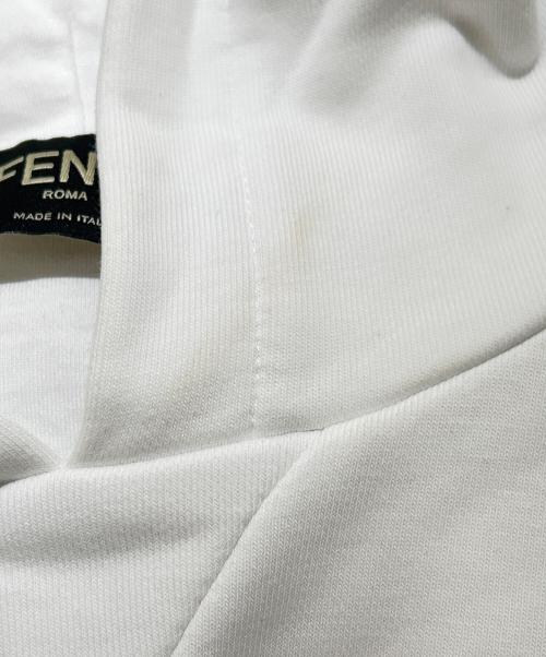 FENDI（フェンディ）FENDI (フェンディ) ズッカ切り替え フーディ パーカー/FAF681 ホワイト サイズ:Mの古着・服飾アイテム