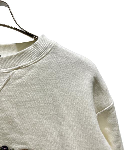Dior（ディオール）Dior (ディオール) Floral Embroidered Crewneck Sweatshirt フラワー刺繍クルーネックスウェット 113J687A0531 ホワイト サイズ:Mの古着・服飾アイテム