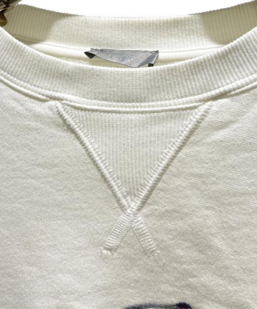 Dior（ディオール）Dior (ディオール) Floral Embroidered Crewneck Sweatshirt フラワー刺繍クルーネックスウェット 113J687A0531 ホワイト サイズ:Mの古着・服飾アイテム