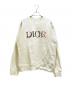 Dior（ディオール）の古着「Floral Embroidered Crewneck Sweatshirt フラワー刺繍クルーネックスウェット 113J687A0531」｜ホワイト