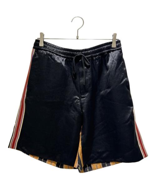 GUCCI（グッチ）GUCCI (グッチ) Material Print Shorts/マテリアルプリント ショートパンツ/572500 ZABSC/20ss ブラック×ブラウン サイズ:46の古着・服飾アイテム