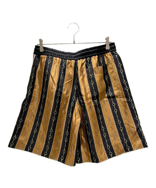 GUCCI（グッチ）GUCCI (グッチ) Material Print Shorts/マテリアルプリント ショートパンツ/572500 ZABSC/20ss ブラック×ブラウン サイズ:46の古着・服飾アイテム