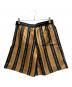 GUCCI (グッチ) Material Print Shorts/マテリアルプリント ショートパンツ/572500 ZABSC/20ss ブラック×ブラウン サイズ:46：50000円