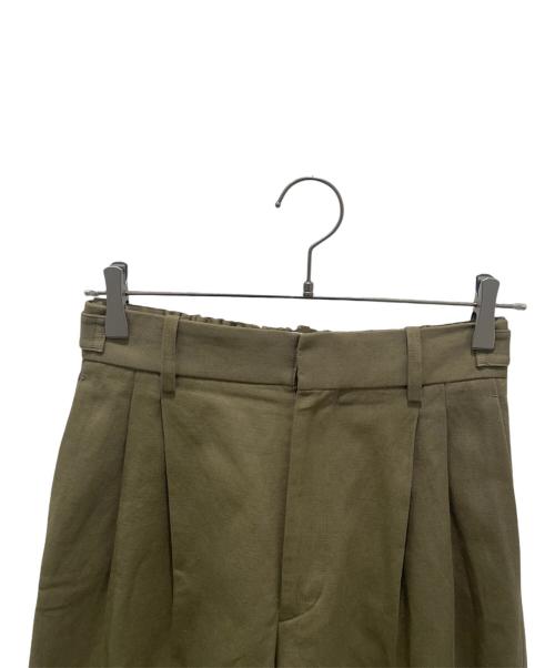 BLAMINK（ブラミンク）BLAMINK (ブラミンク) センタープレスワイドパンツ オリーブ サイズ:Fの古着・服飾アイテム